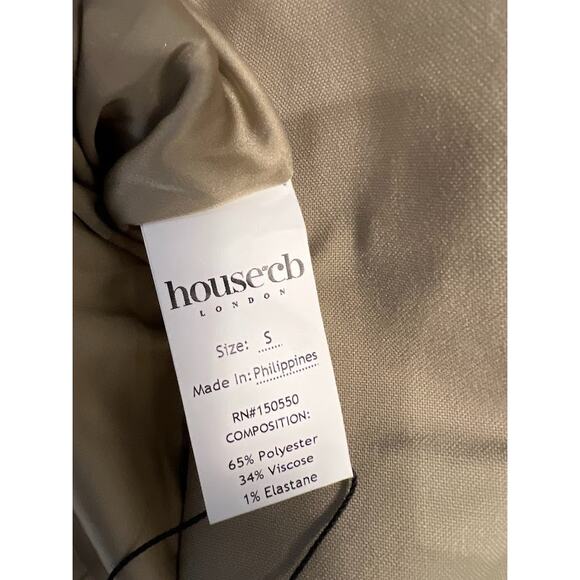 House of CB Aline Mink Oversized Blazer Jacket Size S Small - Picture 8 of 10